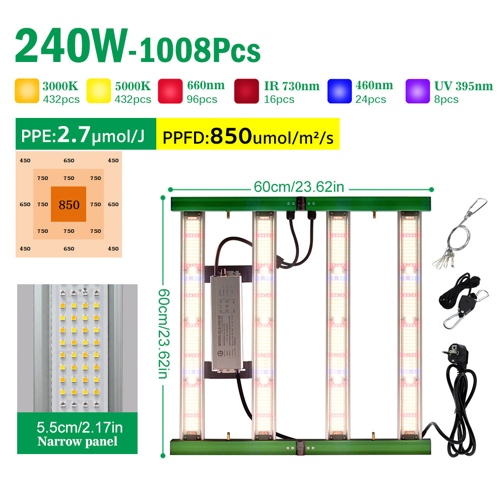 240W-1008Pcs of grow led