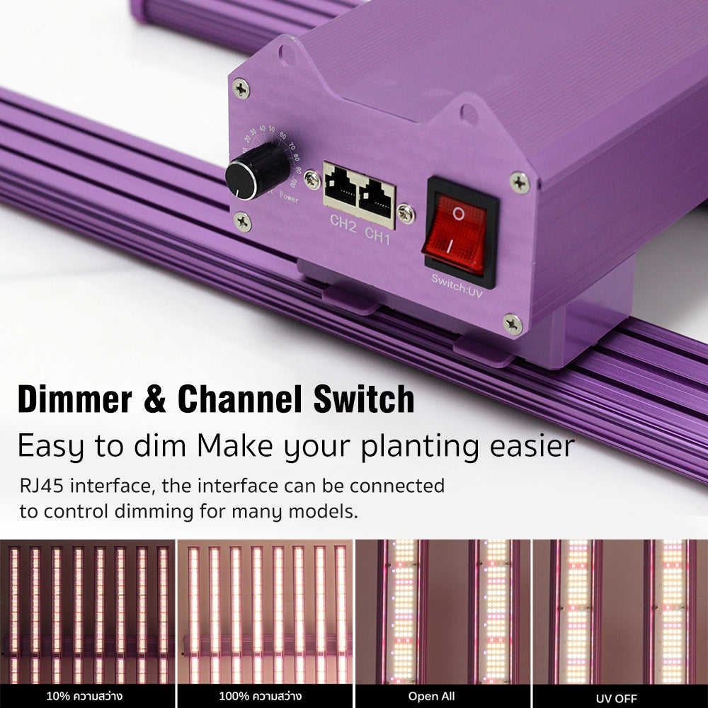 Dimmer & Channel Switch of grow led