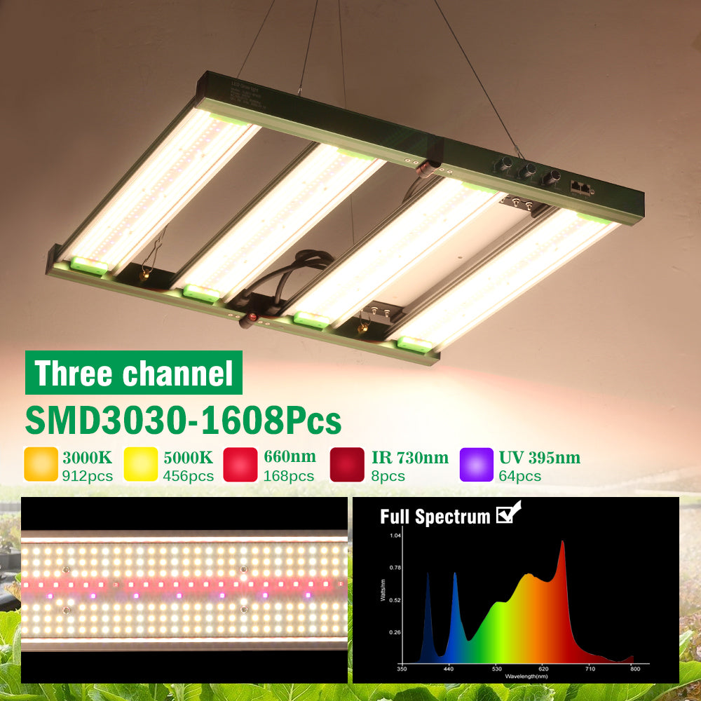 GRAXIDEA LED 400W Full Spectrum LED Grow Light SMD3030 For Indoor Greenhouse Plants High Brightness
