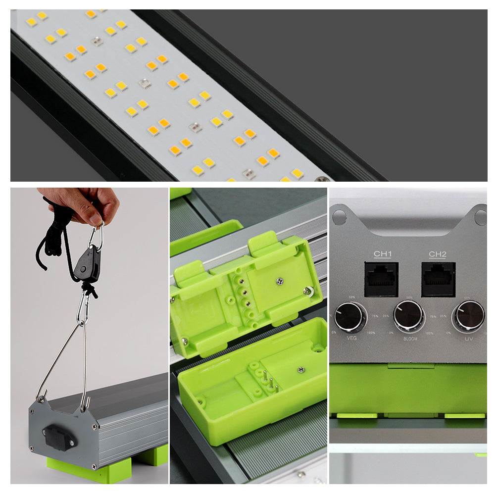 GRAXIDEA LED 770W 860W 1180W Full Spectrum LED Grow Light LM281B ProVK&Osram Dimmable Growbox For Greenhouse Tent Plants