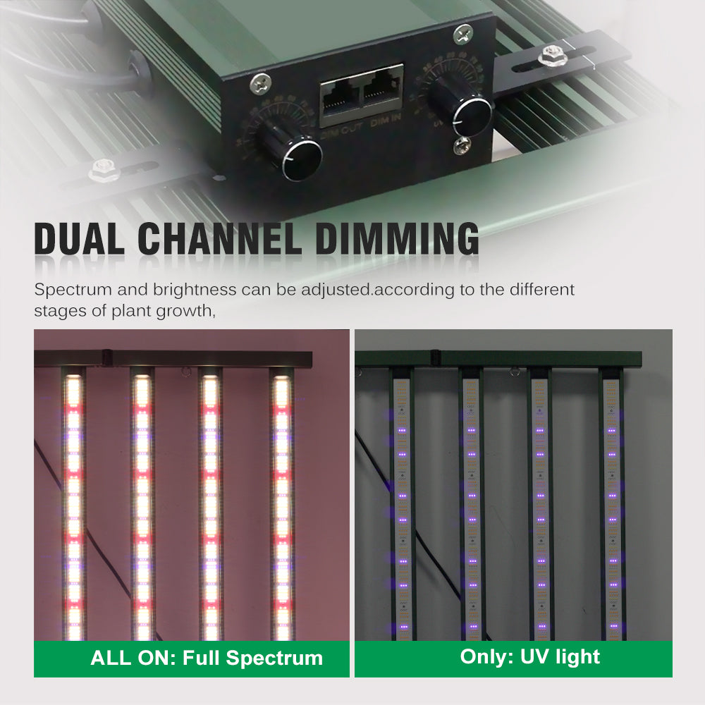 GRAXIDEA LED grow light 1200W 1320W Full Spectrum LED Grow Light LM281B High Brightness For Greenhouse Tent Plants