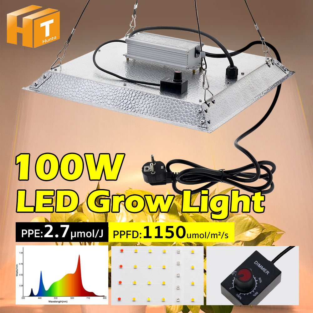 GRAXIDEA grow light 100W Full Spectrum LED Grow Light LM281B High Brightness For Greenhouse Plants Seeding Veg Flowers