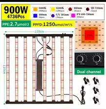 GRAXIDEA grow light Full Spectrum LED Grow Light LM281B 900W High Brightness