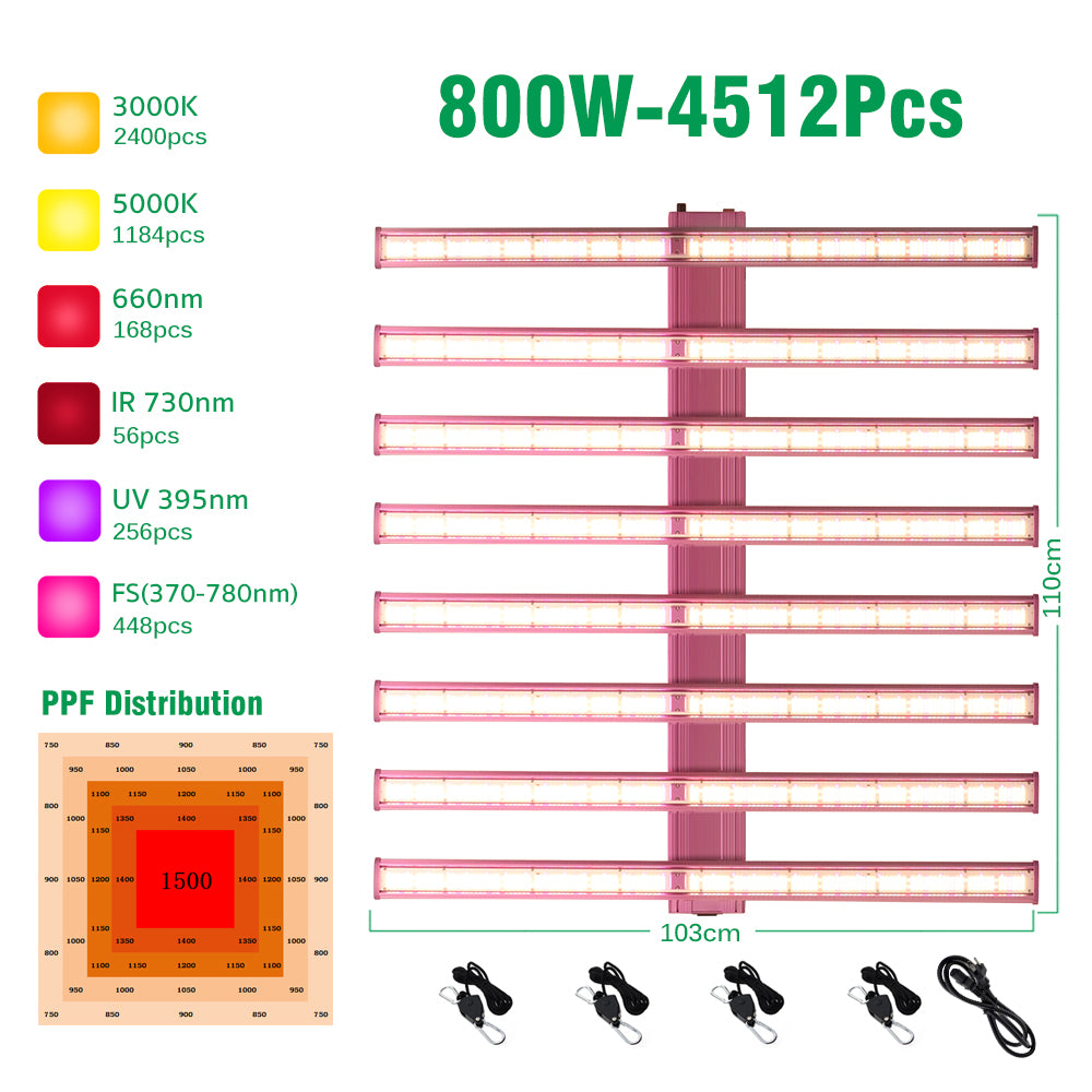 800W-3384PcS of grow led
