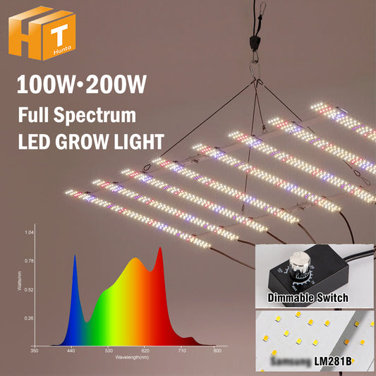 GRAXIDEA  Full Spectrum LED Grow Light 100W 200W AC100-277V LM281B 