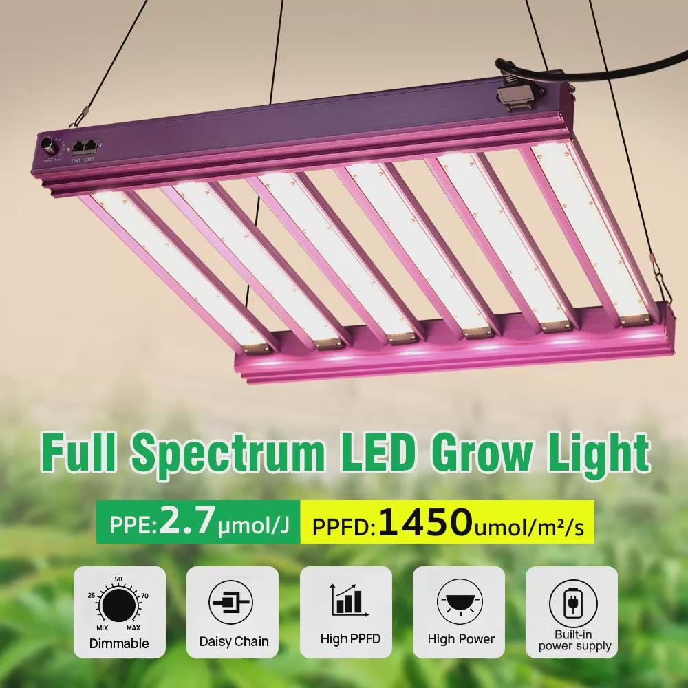 GRAXIDEA  200W 300W Full Spectrum LED Grow Light AC100-277V LM281B For Hydroponics Greenhouse Flowers Seeds Growth Lamp